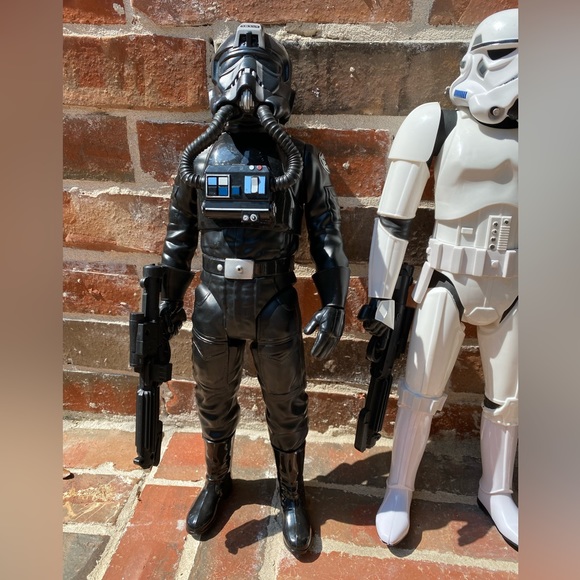 18” Star Wars Rebel Pilot Trooper Black Stormtrooper - Picture 16 of 16